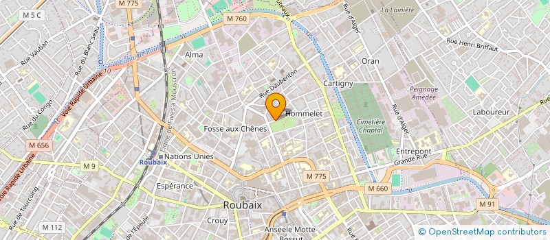 localisation de l'entreprise JUSTEMY à ROUBAIX