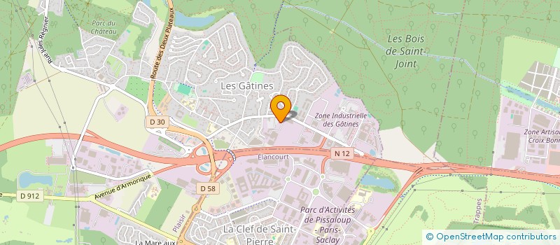 localisation de l'entreprise JUSTER à PLAISIR