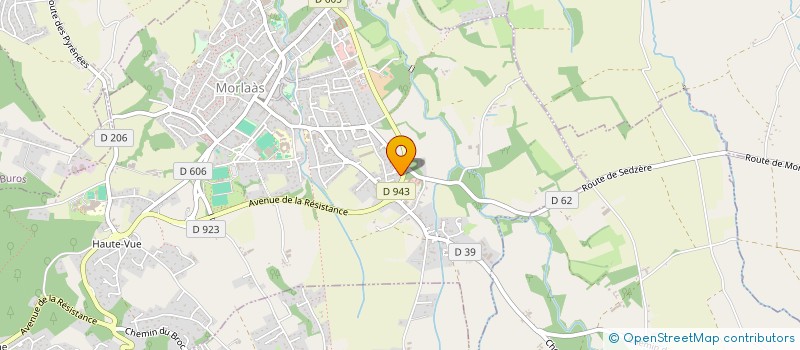 localisation de l'entreprise JUSTESA  MORLAAS