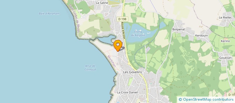 localisation de l'entreprise JUSTFORUS à SAINT-GILDAS-DE-RHUYS