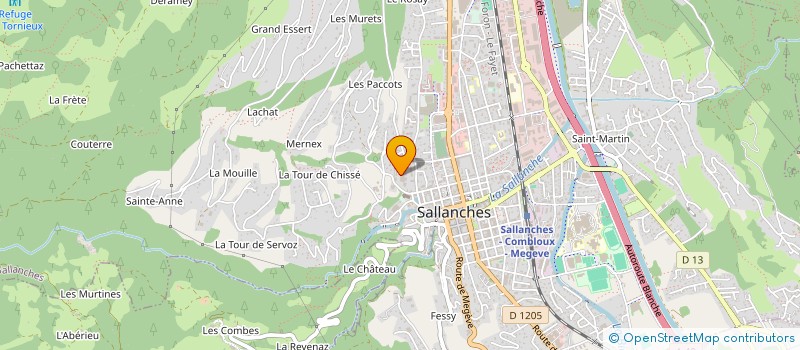 localisation de l'entreprise JUSTICIMMO  SALLANCHES