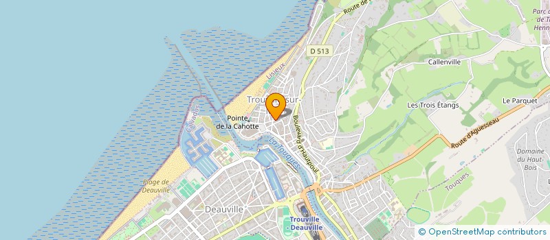 localisation de l'entreprise JUSTIER  TROUVILLE-SUR-MER