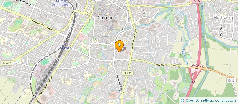 localisation de l'entreprise JUSTIN  COLMAR