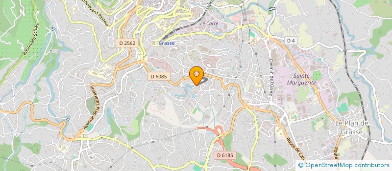 localisation de l'entreprise JUSTIN à GRASSE