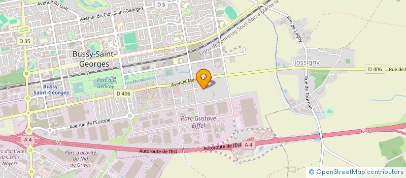 localisation de l'entreprise JUSTIN  BUSSY-SAINT-GEORGES