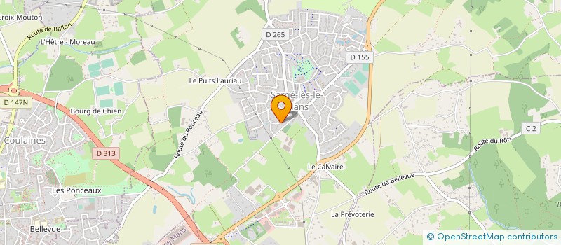 localisation de l'entreprise JUSTIN DECORS  SARGE-LES-LE-MANS