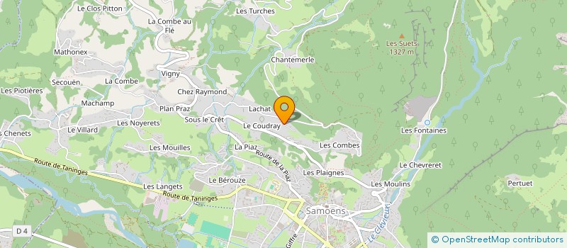 localisation de l'entreprise JUSTIN HENOUX  SAMOENS