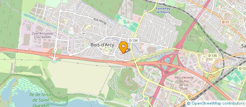 localisation de l'entreprise JUSTIN-LMNP  BOIS-D'ARCY