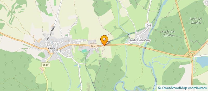 localisation de l'entreprise JUSTIN TP  AUTREY-LE-VAY