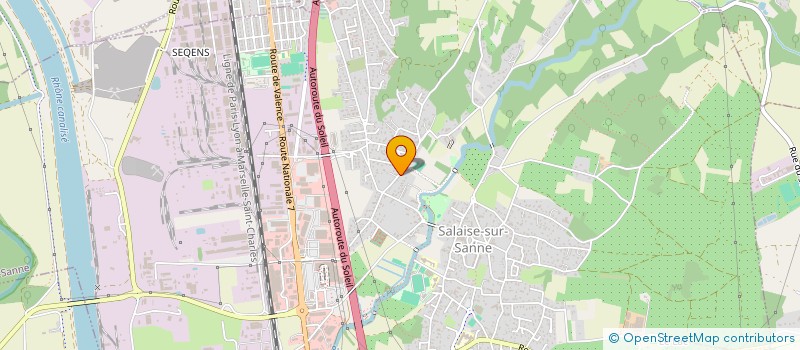 localisation de l'entreprise JUSTINA  SALAISE-SUR-SANNE