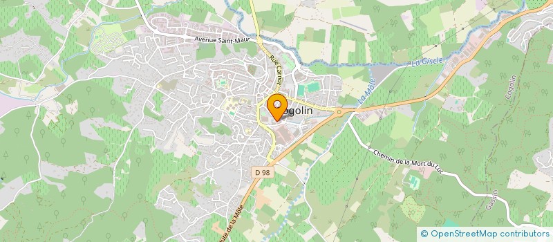 localisation de l'entreprise JUSTINE à COGOLIN