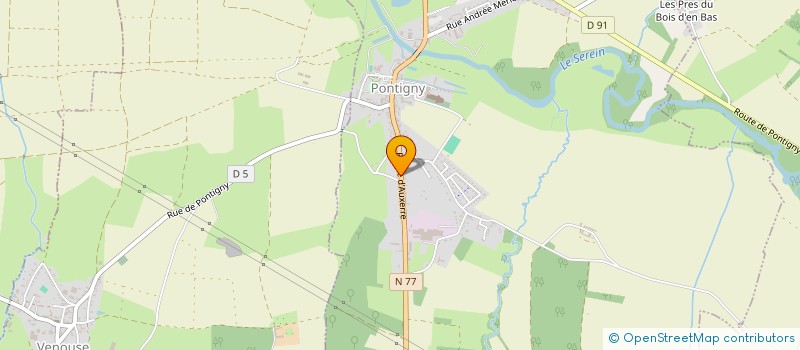 localisation de l'entreprise JUSTINE  MONTIGNY-LA-RESLE