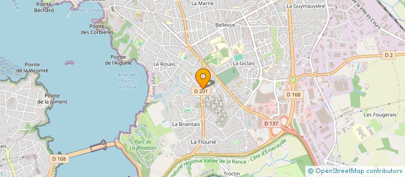 localisation de l'entreprise JUSTINE  SAINT-MALO