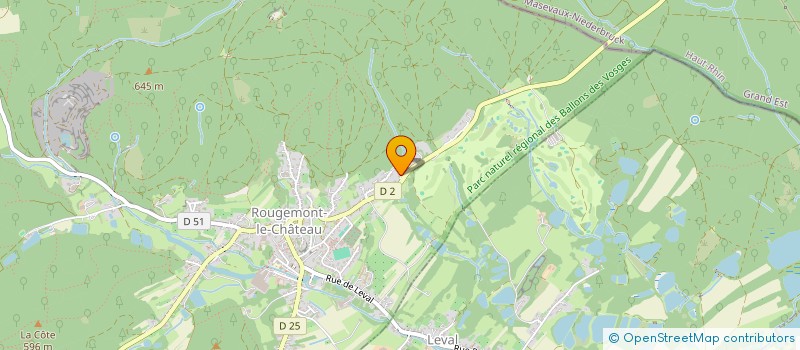 localisation de l'entreprise JUSTINE  ROUGEMONT-LE-CHATEAU