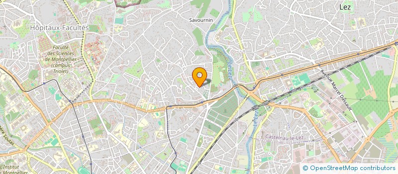 localisation de l'entreprise JUSTINE à MONTPELLIER
