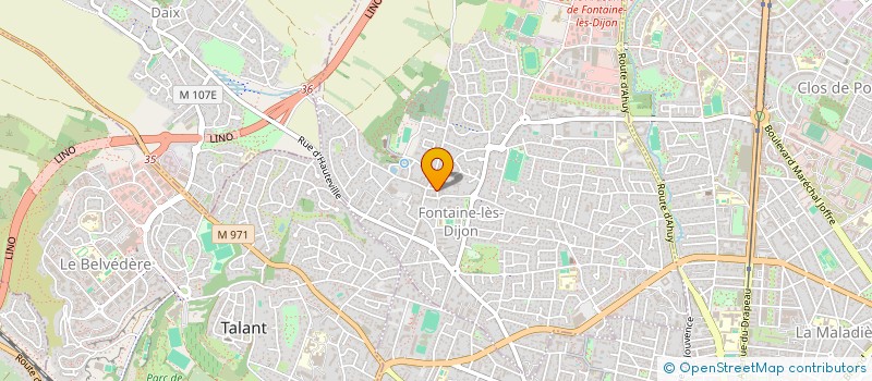 localisation de l'entreprise JUSTINE  FONTAINE-LES-DIJON