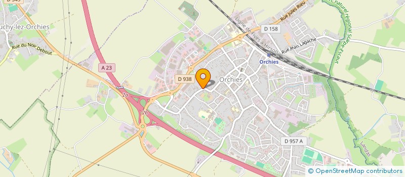 localisation de l'entreprise JUSTINE BIENVENU SAS  ORCHIES