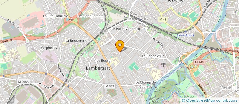 localisation de l'entreprise JUSTINE CHATEAUX STUDIO à LAMBERSART