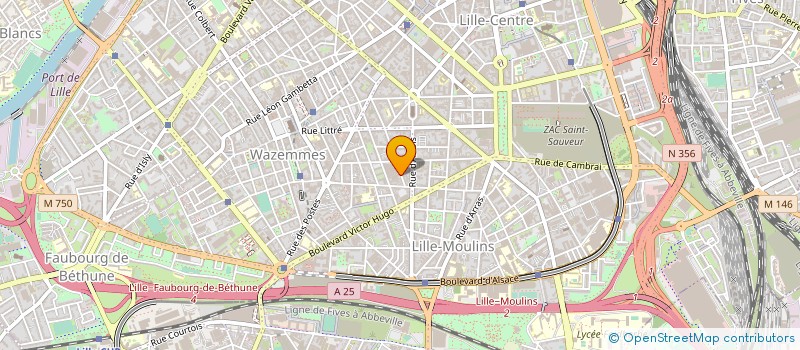 localisation de l'entreprise JUSTINE CLENQUET à LILLE