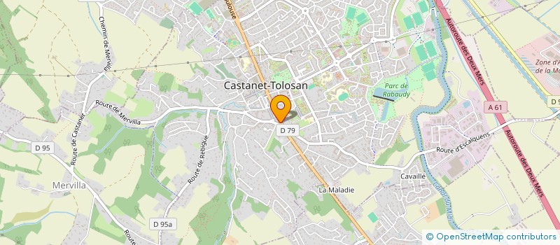 localisation de l'entreprise JUSTINE CREATIONS à CASTANET-TOLOSAN
