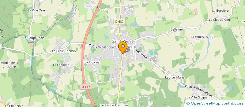 localisation de l'entreprise JUSTINE ET CLOE  MESNIL-ROC'H