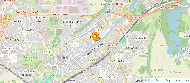 localisation de l'entreprise JUSTINE IMMO à DREUX
