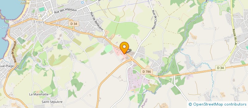 localisation de l'entreprise JUSTINO  ERQUY