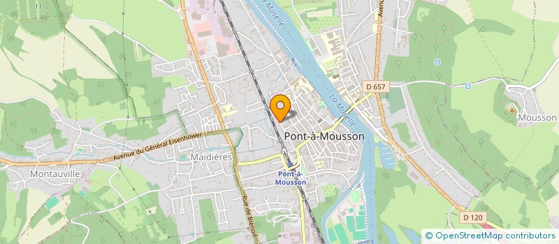 localisation de l'entreprise JUSTITIA  PONT-A-MOUSSON