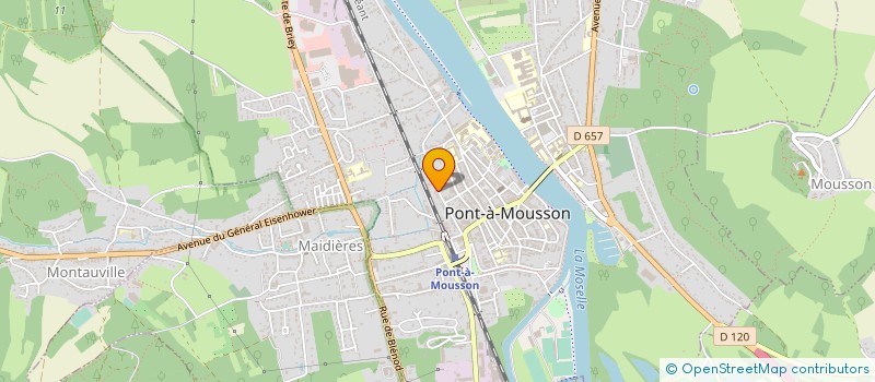 localisation de l'entreprise JUSTITIA  PONT-A-MOUSSON