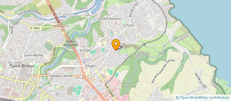 localisation de l'entreprise JUSTJADE à SAINT-BRIEUC