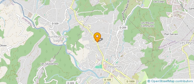 localisation de l'entreprise JUSTJOLIVIE  PEGOMAS