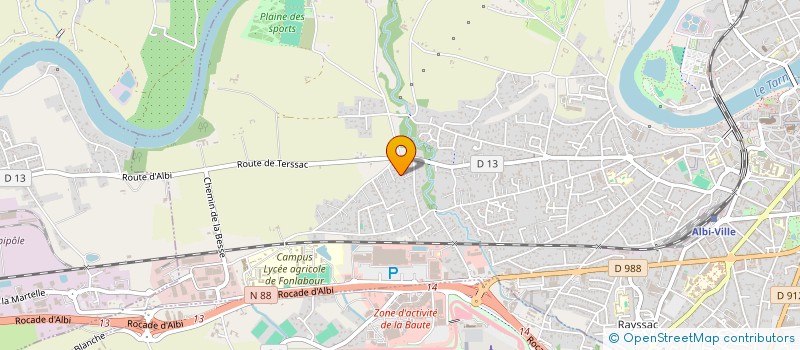 localisation de l'entreprise JUSTLY à ALBI