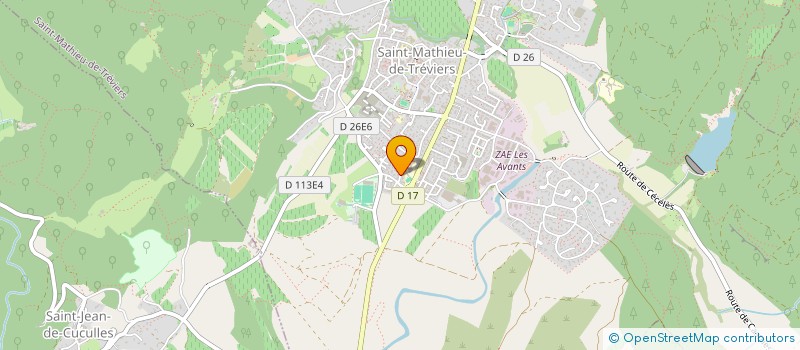 localisation de l'entreprise JUSTOM  SAINT-MATHIEU-DE-TREVIERS