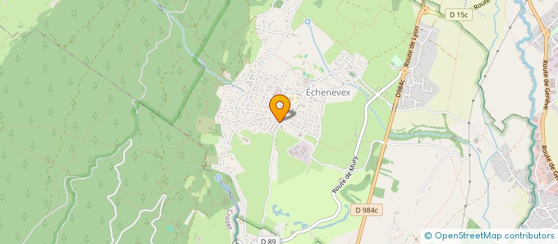 localisation de l'entreprise JUSTPAX CONSULTING à ECHENEVEX