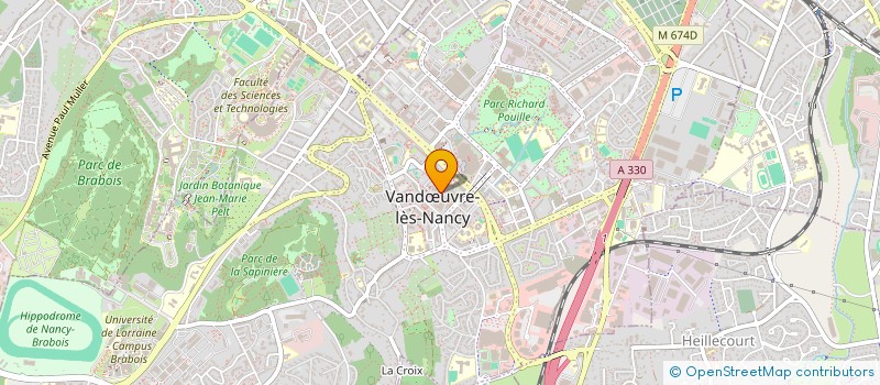 localisation de l'entreprise JUSTUS  VANDUVRE-LES-NANCY