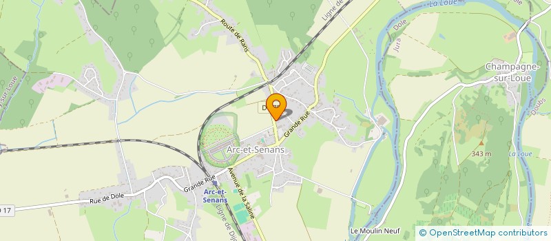 localisation de l'entreprise JUSTWILL  ARC-ET-SENANS