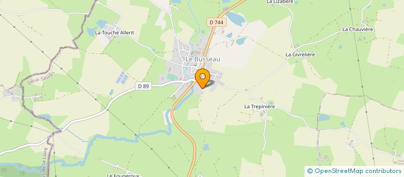 localisation de l'entreprise JUTEAU-BRUGIERE  LE BUSSEAU