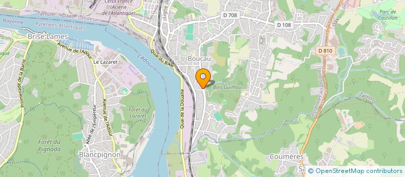 localisation de l'entreprise JUTEL  BOUCAU