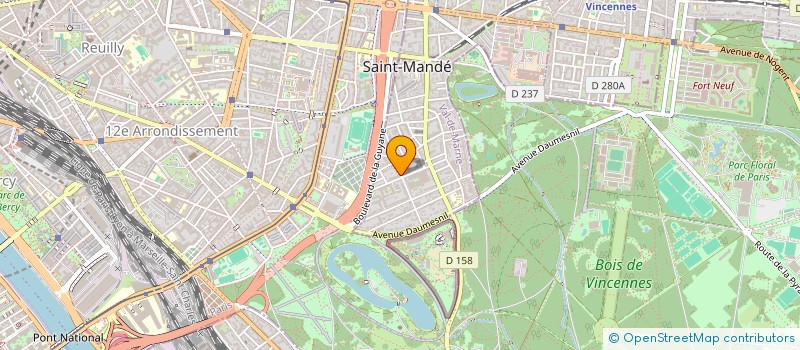 localisation de l'entreprise JUTELA à SAINT-MANDE