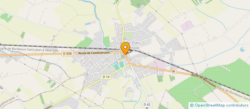 localisation de l'entreprise JUTGLA BATIMENT  LA VILLE-DIEU-DU-TEMPLE