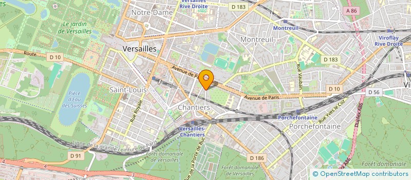localisation de l'entreprise JUTHILU à VERSAILLES