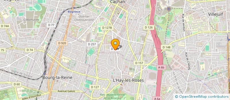localisation de l'entreprise JUTTET CONSEIL à CACHAN