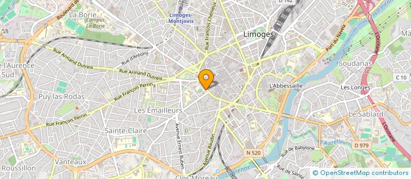 localisation de l'entreprise JUVADE à LIMOGES