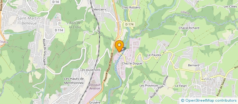 localisation de l'entreprise JUVAE  ARGONAY