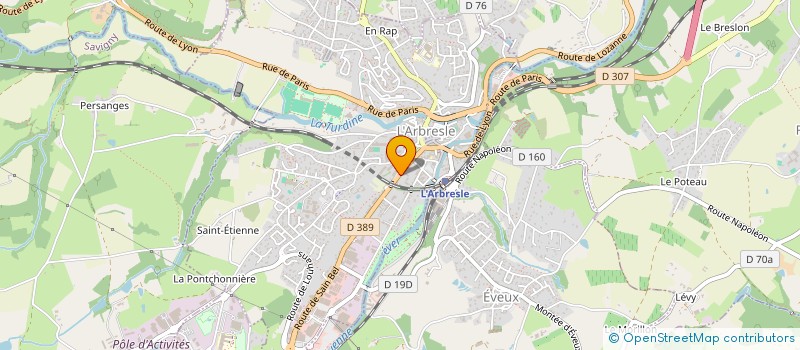 localisation de l'entreprise JUVAL  L'ARBRESLE