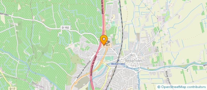 localisation de l'entreprise JUVAL  BEDARRIDES