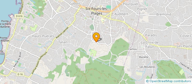 localisation de l'entreprise JUVALAN à SIX-FOURS-LES-PLAGES