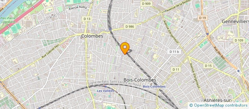localisation de l'entreprise JUVALMA à BOIS-COLOMBES