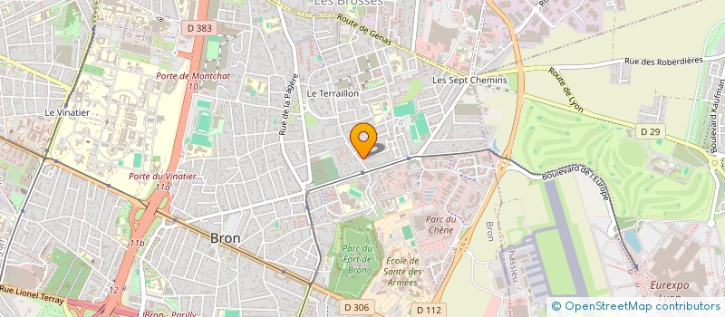 localisation de l'entreprise JUVAMA II  BRON