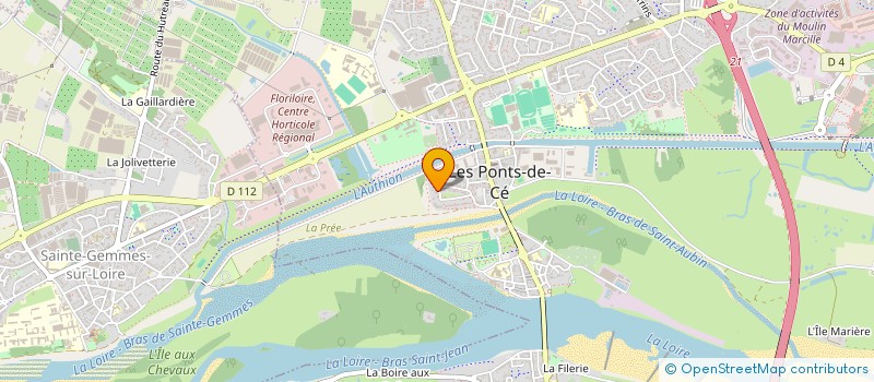 localisation de l'entreprise JUVAMEL  LES PONTS-DE-CE